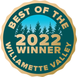 best of the willamette valley 2022 winner logo